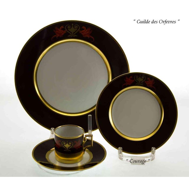 Augarten 1990’s Vintage/New Augarten Augarten 5-Piece Place-Setting For Sale - Image 4 of 6