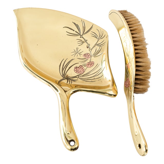 Jugendstil Broom and Showel Set, 1908, Set of 2 For Sale