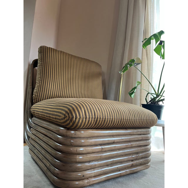 Gabriella Crespi Gubi Bohemian 72 Lounge Chair With Custom Upholstery For Sale - Image 4 of 6