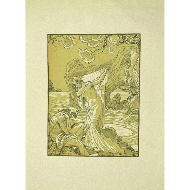 Veiled Woman is an original modern artwork realized by Ferdinand Bac (1859 - 1952) in 1922. Signed and dated on plate on...