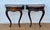 1930s Pair of French Louis XV Style Walnut Wall-Mounted Bedside Tables For Sale - Image 6 of 18