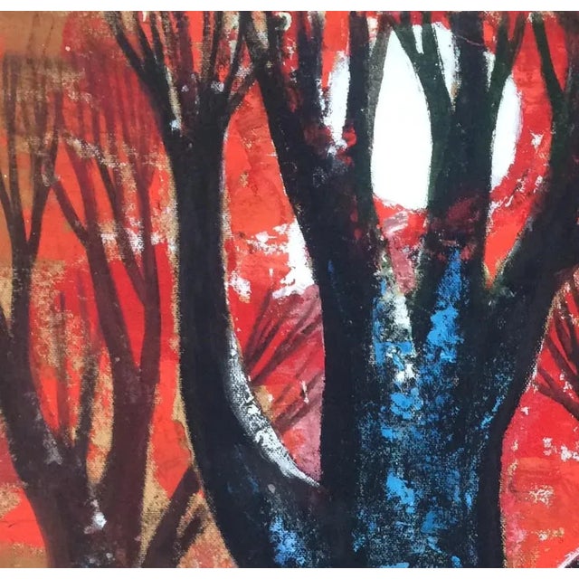 Modern Laimdots Murnieks, Romantic Sunset, 1995, Oil on Cardboard For Sale - Image 3 of 4