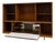 Mid Century Modern Liquor Cabinet Bar | Walnut Bookcase Wall Unit, C. 1960's For Sale