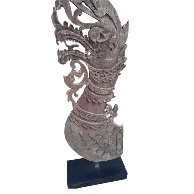 Chinese Antique Thai Naga Temple Finial For Sale - Image 3 of 8