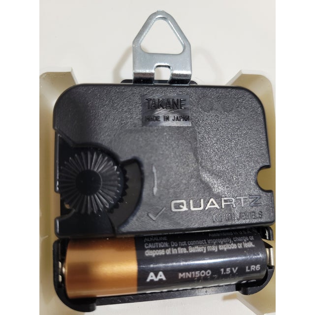 Plastic 1980s Postmodern Wall Clock by Niclo For Sale - Image 7 of 11