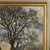 Dark Green Framed Oil Painting on Canvas by Victor Mullie 'Farmyard Beneath the Trees' For Sale - Image 8 of 16