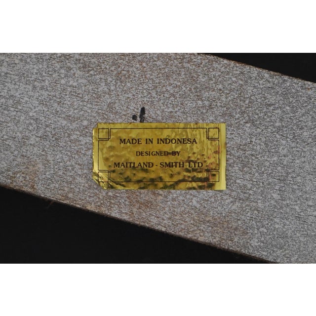 Maitland Smith French Silver & Gold Gilt Faux Marble Top Console Table For Sale - Image 16 of 16