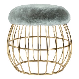 Andy Stool Brass by Ottiu For Sale