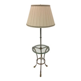 Maison Jansen Style Floor Lamp With Hoof Feet and Rams Heads For Sale