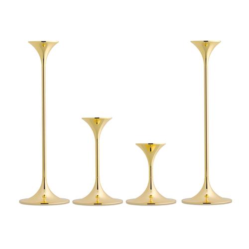 Metal Jazz Candleholders in Steel with Brass Plating by Max Brüel for Karakter, Set of 4 For Sale - Image 7 of 17