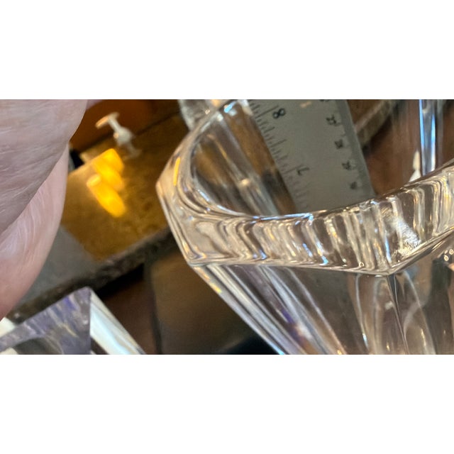 Large Orrefors Architectural Style Crystal Vase For Sale In New York - Image 6 of 11