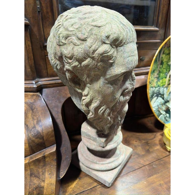 Head of Plato in Terracotta from the Munich Glyptothek, 20th Century For Sale - Image 4 of 7