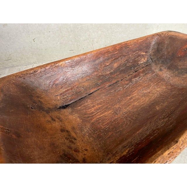 X19th-Century Antique Wooden Trough, 1890s For Sale - Image 4 of 8