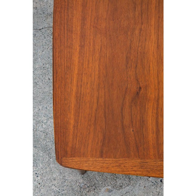 Mid Century Modern EndTable Lane Side Walnut Vintage Square MCM Drawer Large For Sale - Image 11 of 12