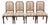 Vintage French Country Provincial Style Carved Walnut Dining Side Chair Set of 4 For Sale