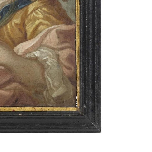 Religious Artist, Saint Barbara, 18th Century, Oil on Canvas For Sale - Image 5 of 6