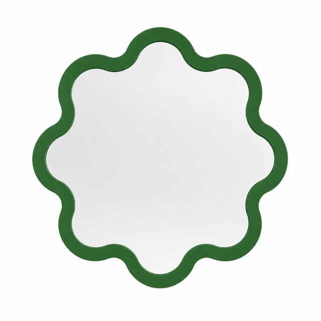 Modern Bathroom Wall Mirror With Organic Frame – Hvyli Round 70 Medium For Sale - Image 16 of 17