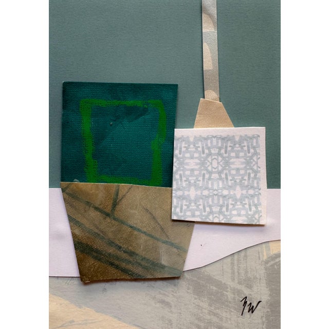 Abstract "Pop Music 12" Original Mixed-Media Collage on Paper by Zac Woodiel For Sale - Image 3 of 9