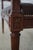 French Louis XVI Style Brown Leather Seat Bench For Sale - Image 11 of 12