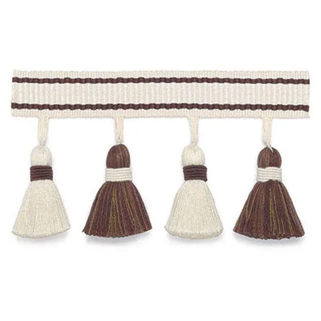 Contemporary Schumacher Merida Tassel Fringe in Java For Sale - Image 3 of 3