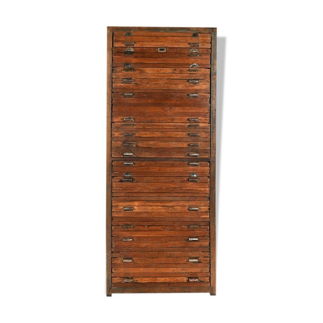 Wood Cabinet with Drawers, 1940s For Sale - Image 7 of 7