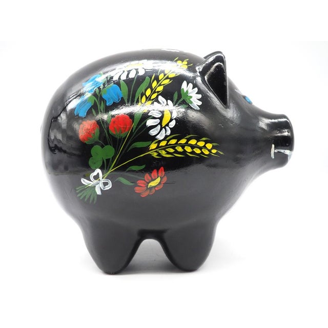 Mid-Century Modern Large Vintage Swedish Piggy Bank, 1940s For Sale - Image 3 of 9