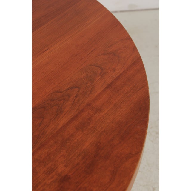 Stickley Round Cherry Dining Table Mission Style For Sale - Image 11 of 15