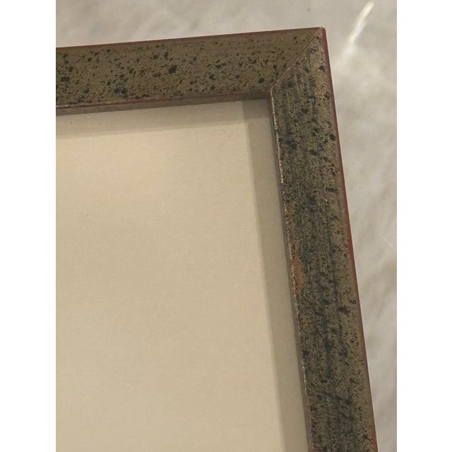 Vintage Signed Modernist Abstract Figurative Pastel Drawing, Framed For Sale - Image 10 of 14