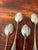 Mid 20th Century Romance by Bjorn Rosenthal Sterling Silver 925 Teaspoons - Set of 7 For Sale - Image 11 of 13