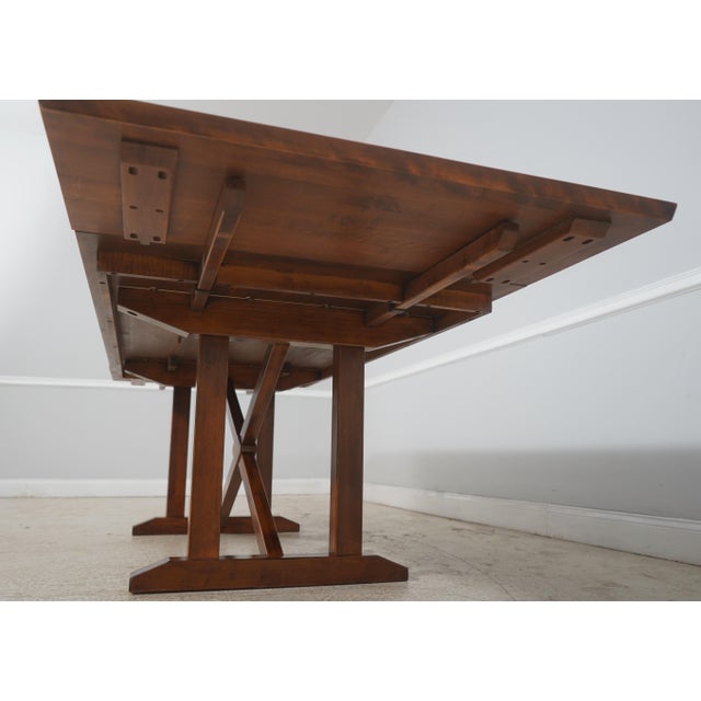 Nichols & Stone by Stickley Trestle Dining Room Table For Sale - Image 17 of 18