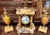 Column Mantel Clock with Cassolettes, Set of 3 For Sale - Image 5 of 13