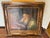 Beautiful antique oil painting of Jewish Rabbi with beautiful frame and lamp.