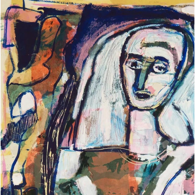 'Mother and Child' by Louis La Barbera, Los Angeles, University of Southern California, San Jose, Modernist Figural For Sale In Monterey, CA - Image 6 of 8