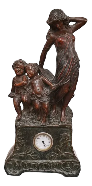 Liberty Table Clock in Terracotta