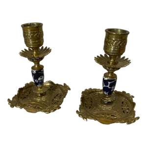 Antique English Candlesticks - a Pair