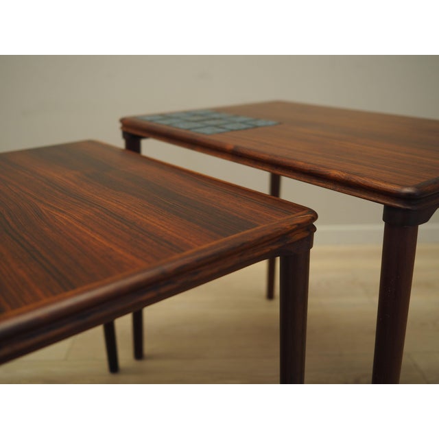 Danish Rosewood Nesting Tables, 1960s, Set of 3 For Sale - Image 14 of 15