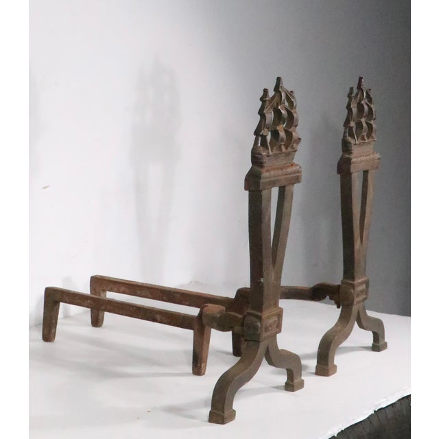 Pr. Vintage Clipper Ship Andirons For Sale - Image 11 of 15