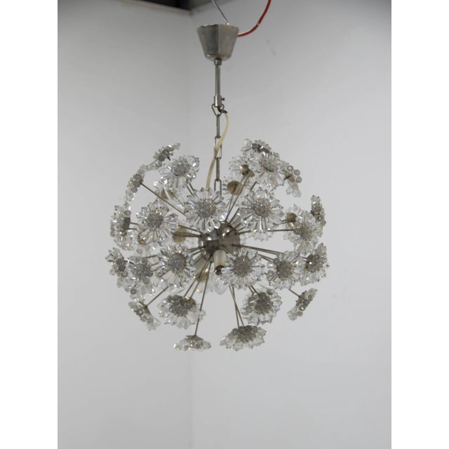 Dandelion Chandelier by Preciosa, 1970s For Sale - Image 3 of 10