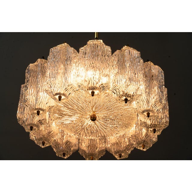 Ice Glass Chandelier from Kalmar Leuchten, 1950s For Sale - Image 12 of 18