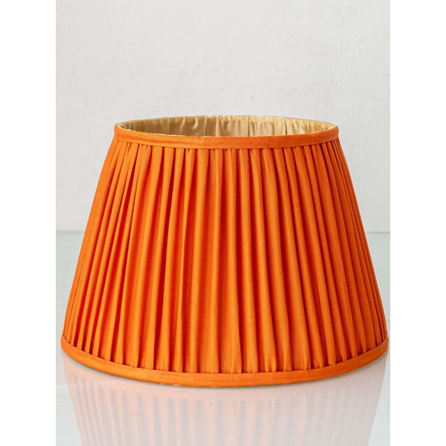 Delft Blue Ceramic Table Lamps with Persimmon Silk Shades from Boch Frères, 1960s, Set of 2 For Sale - Image 10 of 18