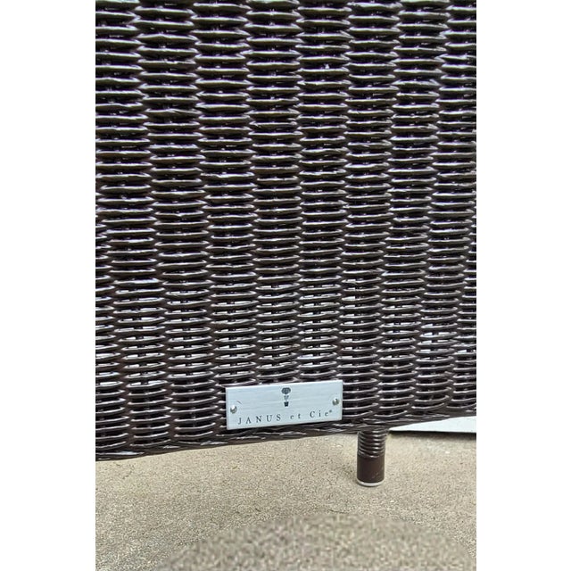 Janus et cie ‘Deauville’ indoor/outdoor dining side chair in ‘Java’ (deep brown) These chairs (6 available) have never...