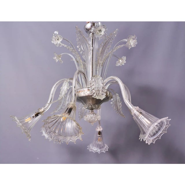 Venetian Chandelier in Split Glass, Murano For Sale - Image 3 of 12