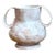 Vintage Biomorphic Ceramic Double Handle Vase For Sale