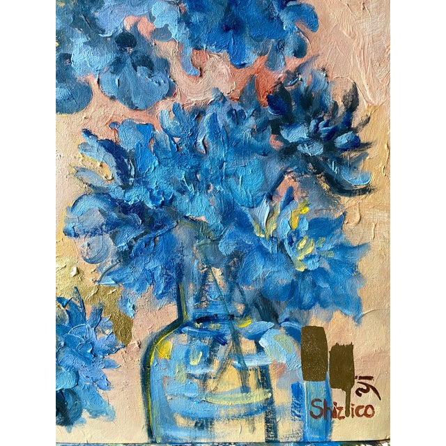 Original Oil-Jardin d'Hiver 2026-Oil, Impasto and Gold Leaf-Shizico Yi-British Awarded Artist For Sale - Image 13 of 18