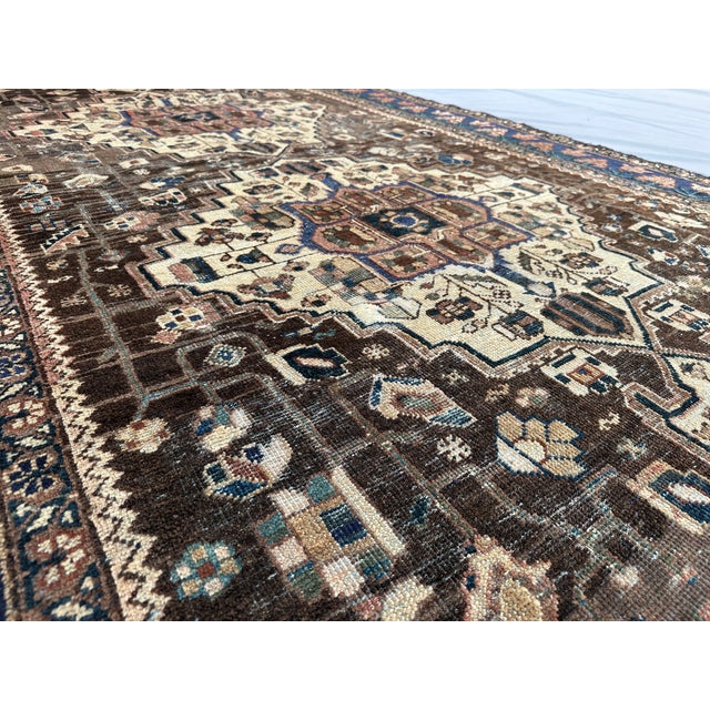 Antique 1900s Hand Knotted Persian Tribal Rug For Sale - Image 4 of 8