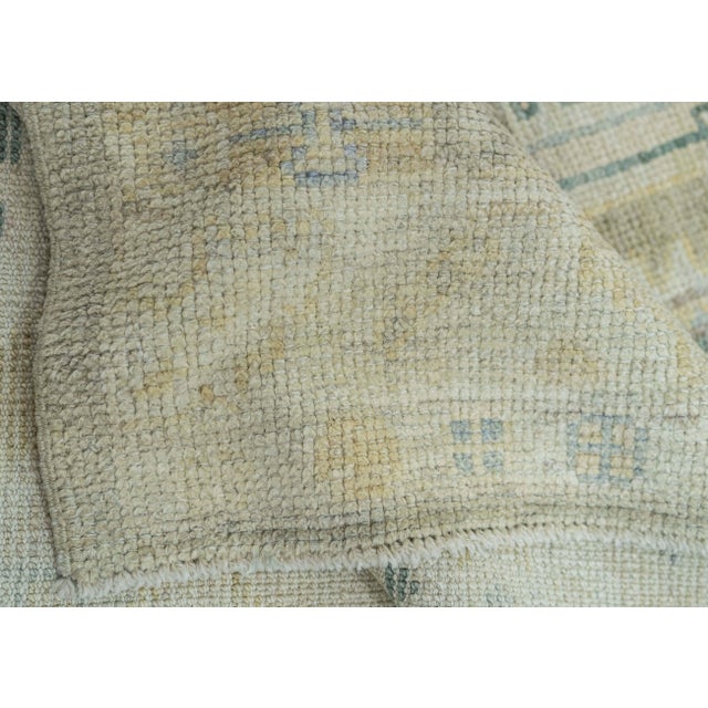 Turkish Oushak Rug 3'1"x 7'9" #19272 For Sale In Houston - Image 6 of 8