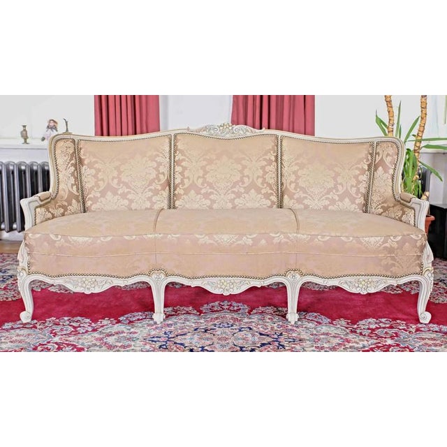 Louis XV Rococo Sofa Set, Set of 3 For Sale - Image 4 of 11