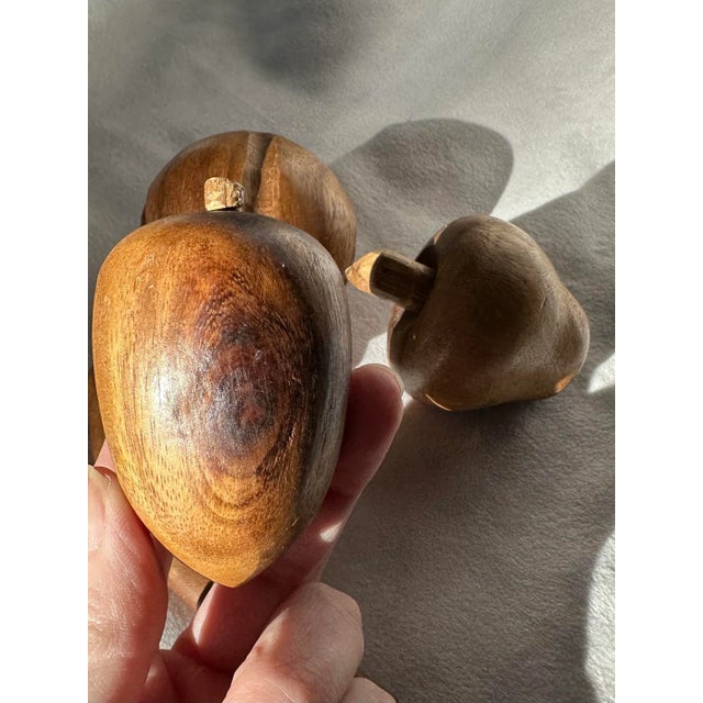 Mid Century Modern Wood Carved Fruit- Set of 9 For Sale - Image 11 of 11