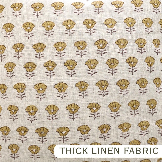 Not Yet Made - Made To Order Artisan Thick Linen Ruffle Pillow Cover Elegant Frill Cushion for Home Décor- 26x26 Inch Kohinoor For Sale - Image 5 of 6