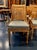 Tan Set of Six French Empire Carved and Bleached Mahogany Dining Chairs For Sale - Image 8 of 8